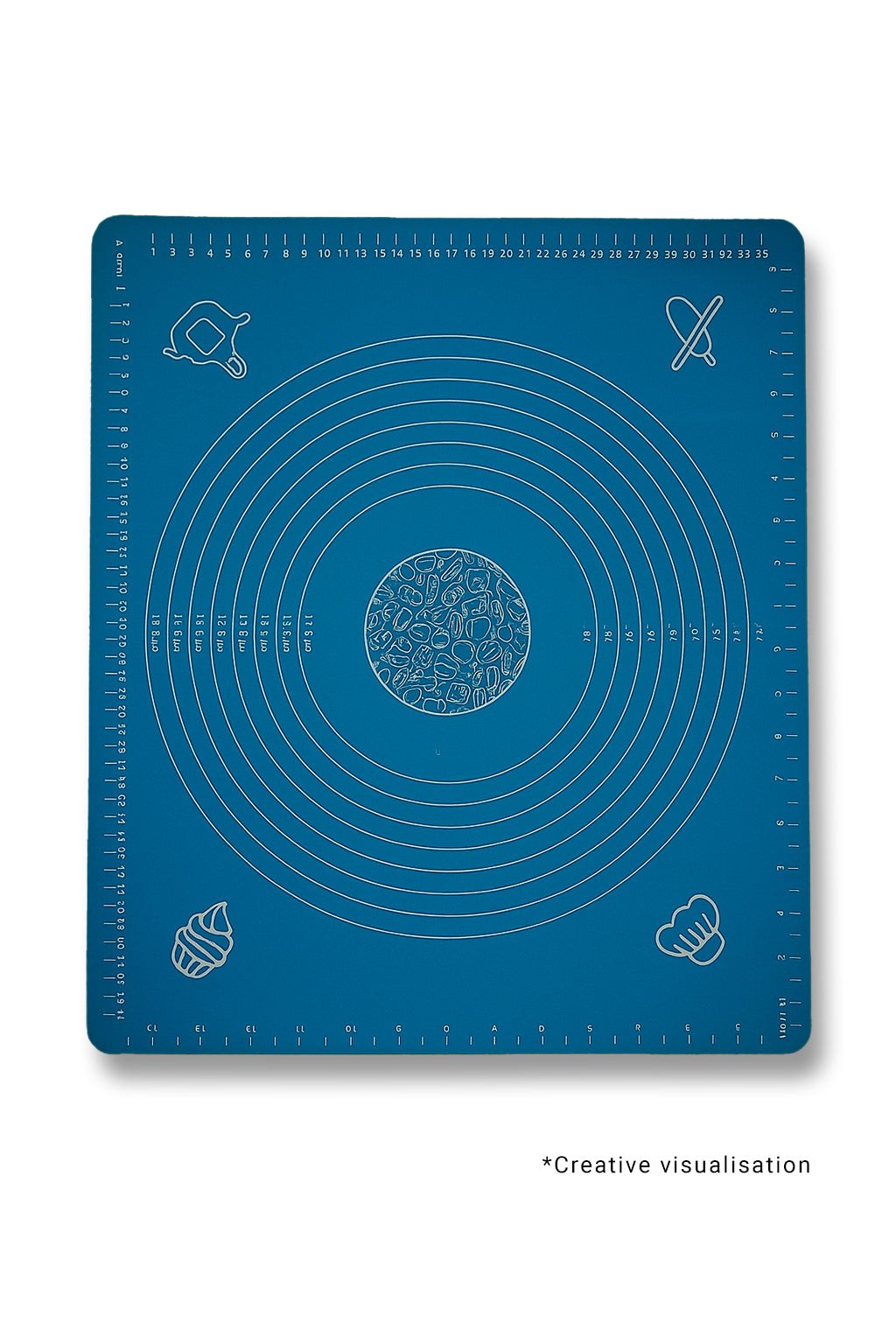 Blue Precision Soap Mat