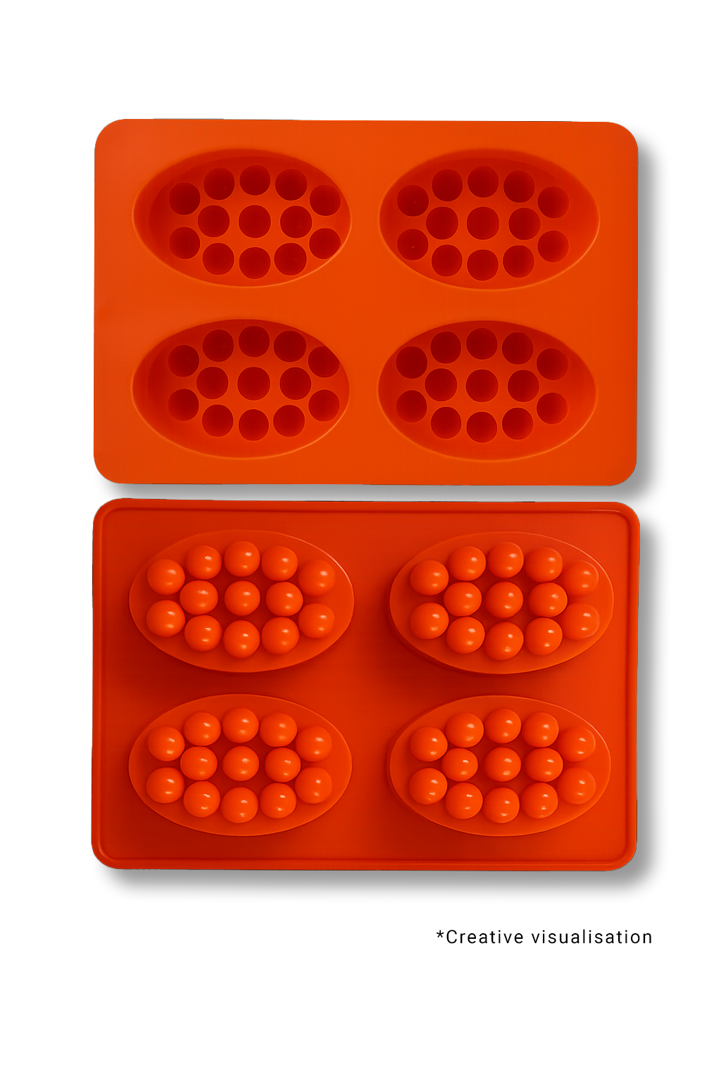 गोल सिलिकॉन साबुन बनाने का साँचा